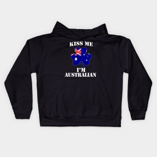 Kiss Me I'm Australian Kids Hoodie